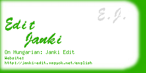 edit janki business card